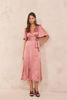 Picture of LONG SATIN WRAP DRESS BORA